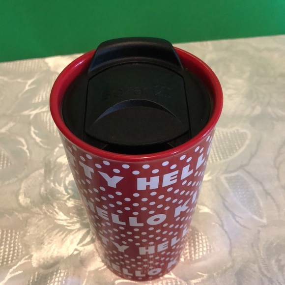 Hello Kitty Travel Tumbler Red With Dots seven20 SANRIO - Picture 2 of 4